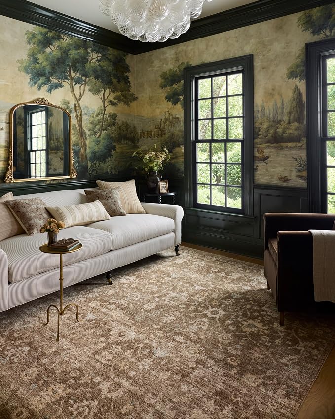 Loloi Chris Loves Julia Palma Collection PLM-09 Brown/Earth 2'-7" x 10'-0" by Loloi