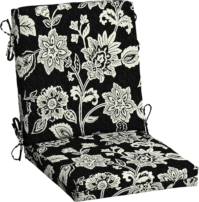 Arden Outdoor Midback Chair Cushion, 18 x 16.5, Rain-Proof, Fade Resistant by ARDEN