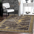GLORY RUGS Area Rugs Marble 2x7 Brown Carpet Modern Abstract Rug Living Room by GLORYRUGS