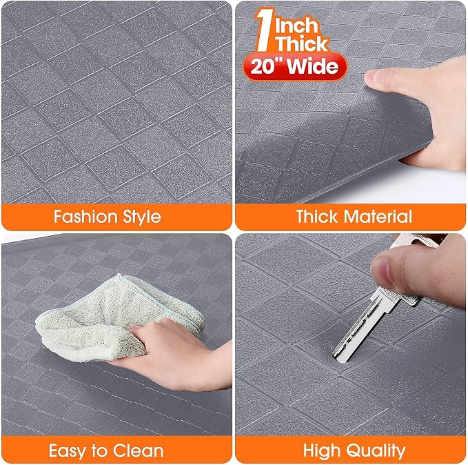 StepRite 1” Thick Kitchen Mats for Floor, Anti Fatigue Kitchen Rugs, Heavy Duty - Image 4