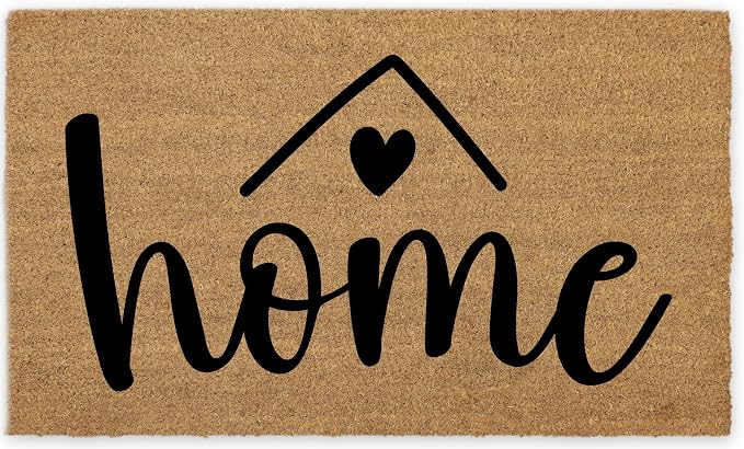 Coir Door Mats 17" X 30", Non-Slip Sturdy, PVC Backed Heavy Duty, A Home Made by Unknown