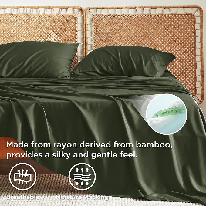 Bedsure King Size Sheets Set, Cooling Sheets - Image 3