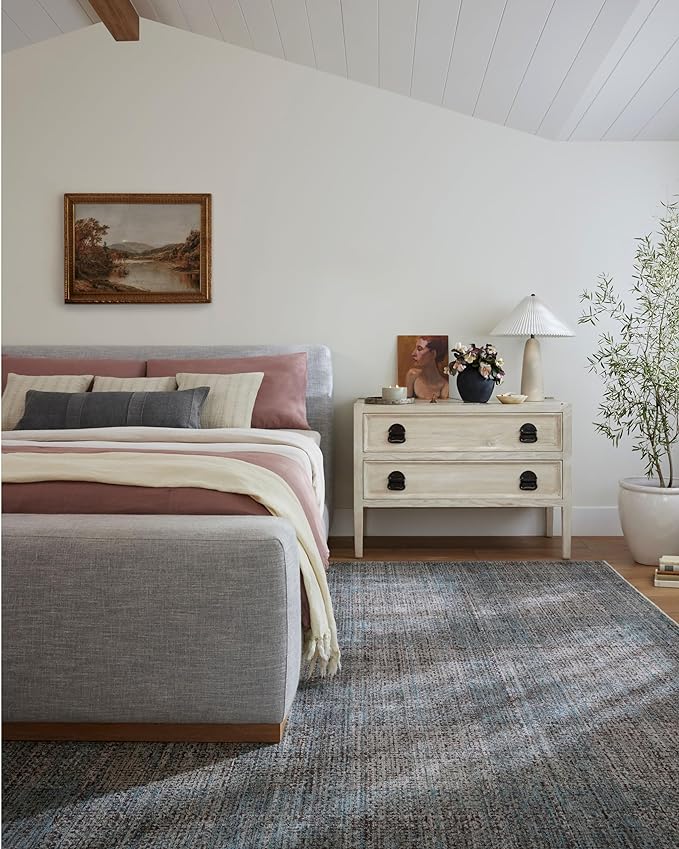 Loloi Angela Rose Ember Collection EMB-09 Denim/Charcoal 2'-7" x 10'-0" Runner - Image 2