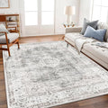 Area Rug 6'x9' Washable Vintage Traditional Floor Cover Thin Retro Kitchen by CHAMPLANT
