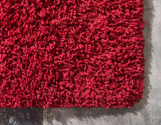 Unique Loom Solid Shag Collection Area Rug - Image 9