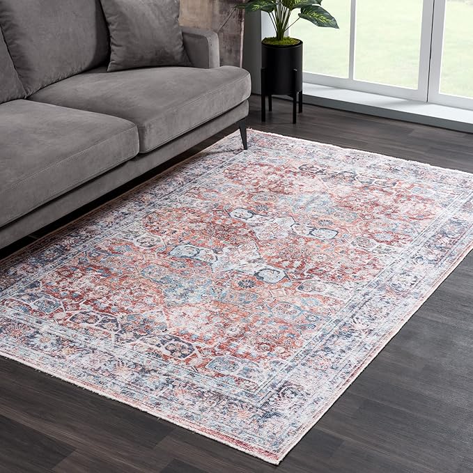 Bloom Rugs Caria Washable Non-Slip 6x9 Rug - Image 4