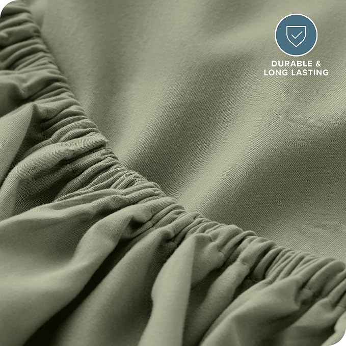 Bare Home Fitted Bottom Sheet Twin Extra Long Size - Image 5
