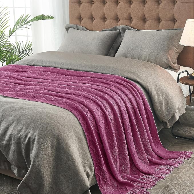 inhand Knitted Throw Blanket for Couch and Bed, Soft Living Room Home Decor - Image 4