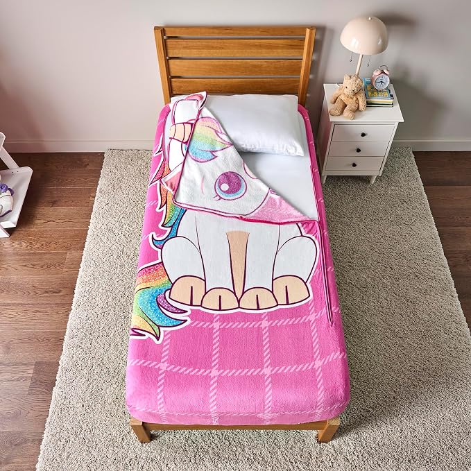Bleacher Creatures ZippySack Twin Bed Zip-Up Bedding – Super Soft Fleece Fitted - Image 2