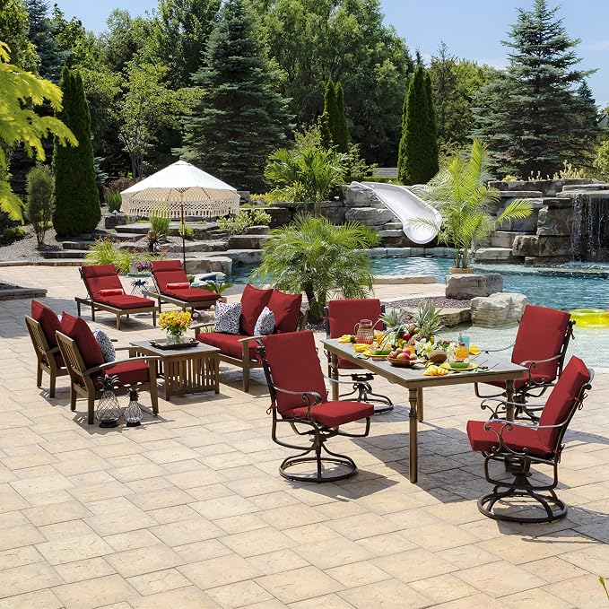 Arden Outdoor Deep Seat Cushion Set, 22 in x 24 in, Weather-Proof, Rain-Proof - Image 9