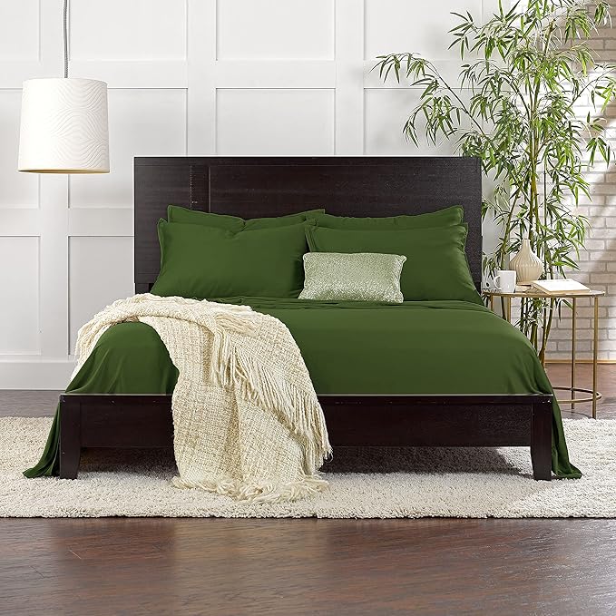 Pure Bamboo Queen Sheets, Genuine 100% Organic Viscose Derived from Bamboo Bed - Image 6