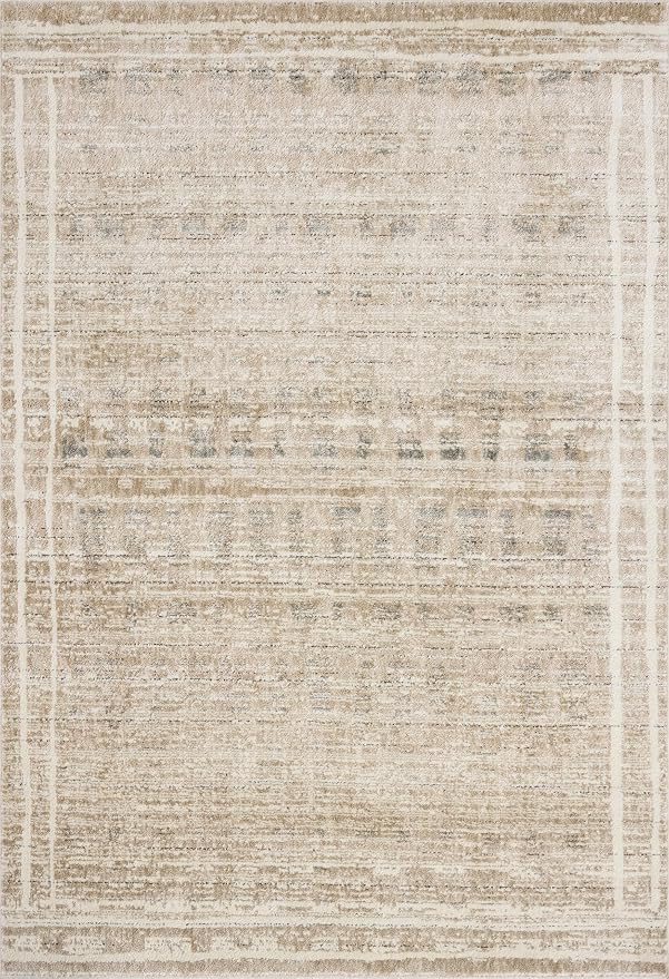 Loloi Jeremiah Brent Bleecker Collection BLE-07 Khaki/Natural 6'-7" x 9'-3" - Image 3