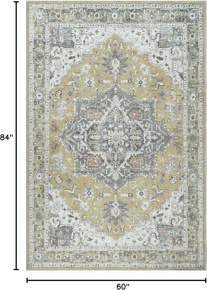 Bloom Rugs Washable Non-Slip 5' x 7' Rug - Image 2