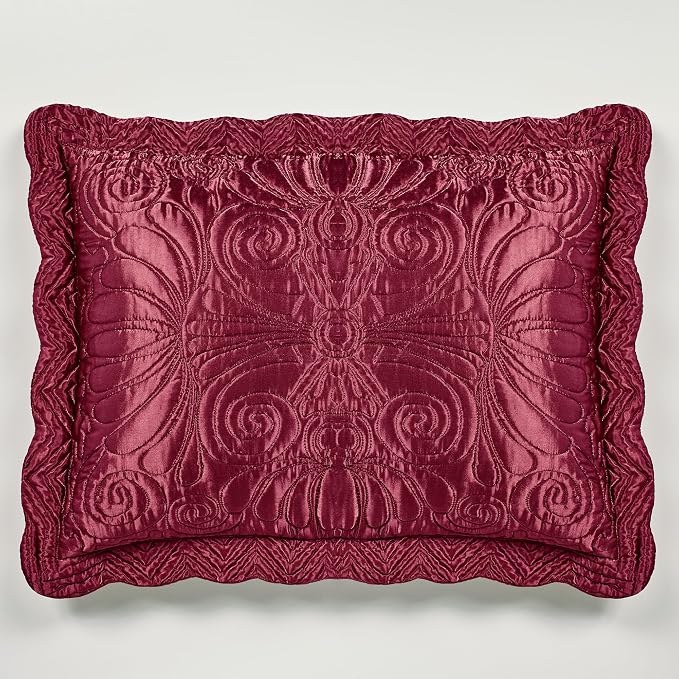 Touch of Class Portia Luxury Bedding | Rich Ruby Red | Premier Quilted - Image 3