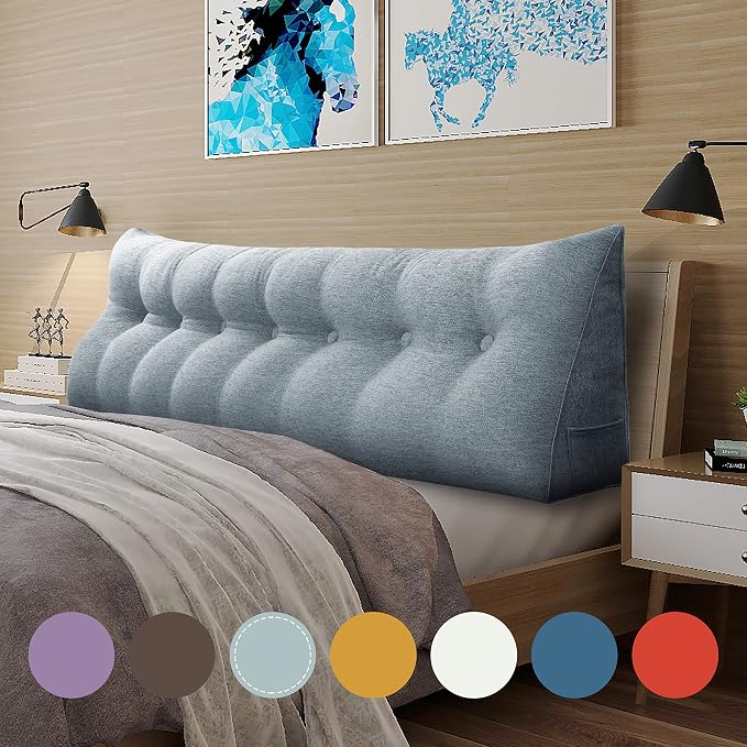 Wedge Headboard Pillow Dorm Room Reading Pillow Back Support - Image 5