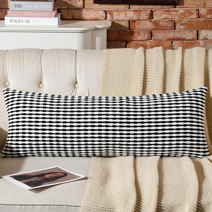AmHoo Boho Chenille Pillow Cover Decorative Tufted Pillowcase - Image 7
