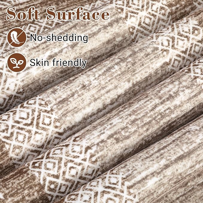 GarveeHome Modern Geometric Area Rug 2x3 Distressed Bordered Washable Non Slip - Image 2