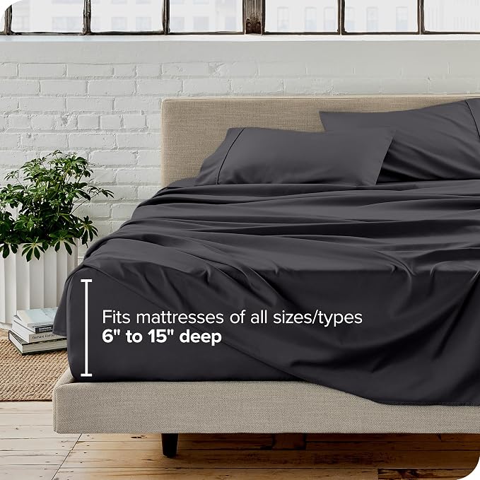 Bare Home Short Queen Sheet Set - Image 5