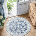 jinchan Fiora Round Rug 5ft Area Rug by JINCHAN