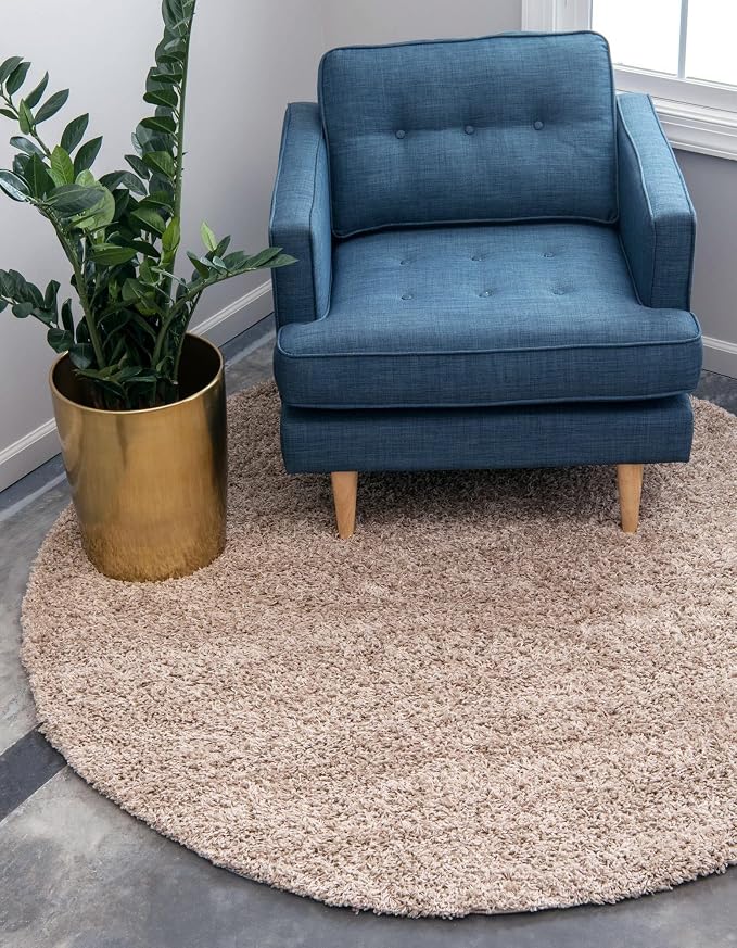 Unique Loom Solid Shag Collection Area Rug - Image 3