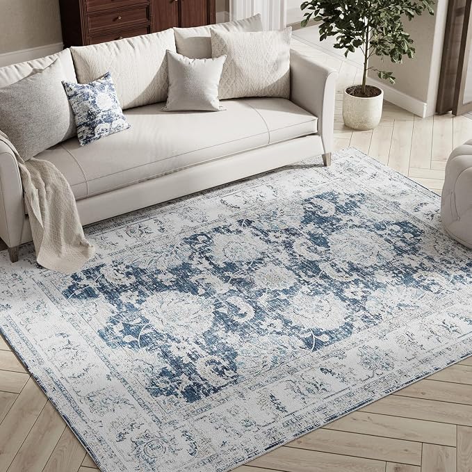 jinchan Fiora 4x6 Area Rugs for Bedroom by JINCHAN