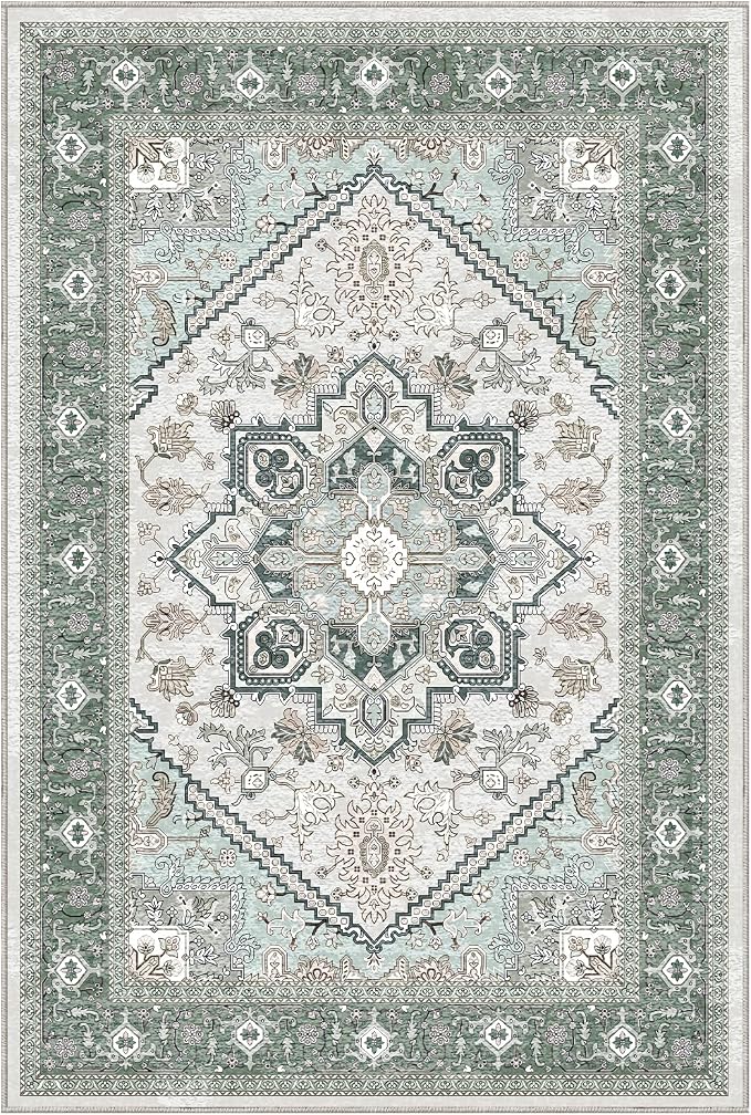 OPPODREAM Thin Area Rugs 4x6, Low-Pile Washable Rugs 4x6 - Image 9