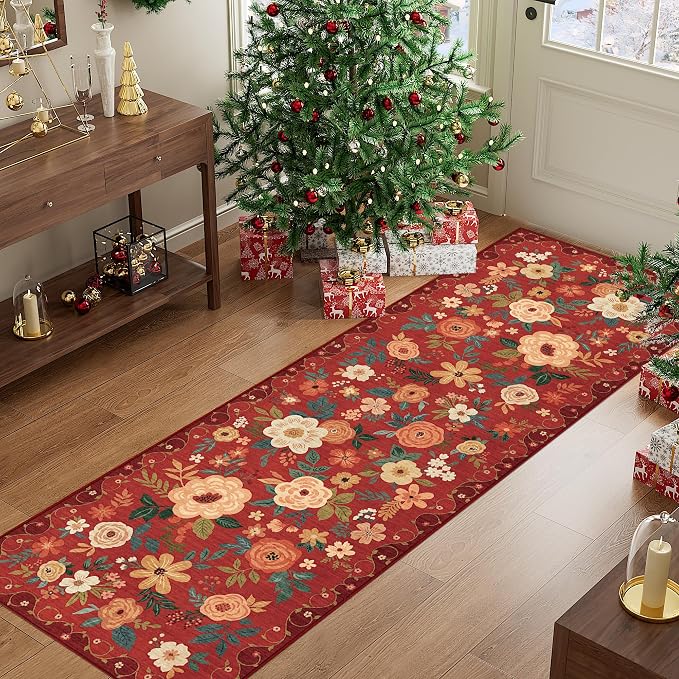 DUKINO 2x6 Runner Rug for Hallway, Washable Kitchen Runner Rug by DUKINO
