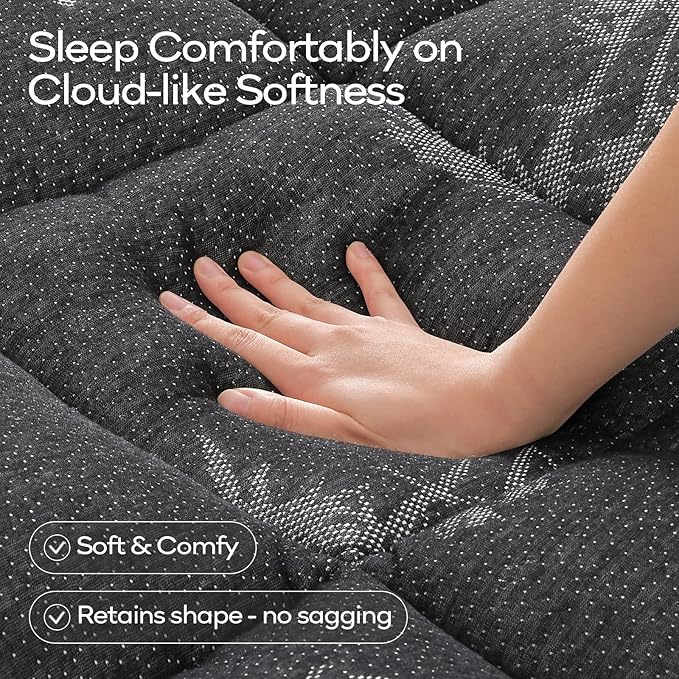 OLANLY Twin Mattress Topper – Viscose Made from Bamboo, Cooling Soft Twin - Image 2