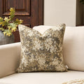 Yangest Neutral Floral Pillow Cover 20 x 20 Inches, Vintage Chenille Square by Yangest