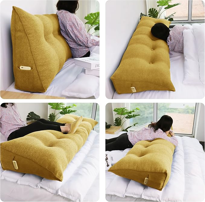 Wedge Headboard Pillow Dorm Room Reading Pillow Back Support - Image 3