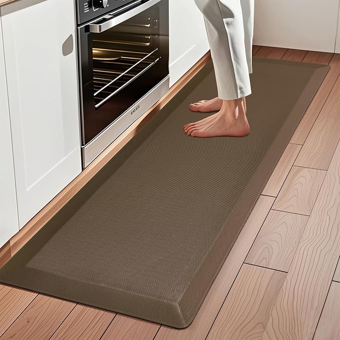 Anti Fatigue Kitchen Mats for Floor, Comfort Memory Foam Ergonomic Kitchen Rugs by TyrotHomeDecor