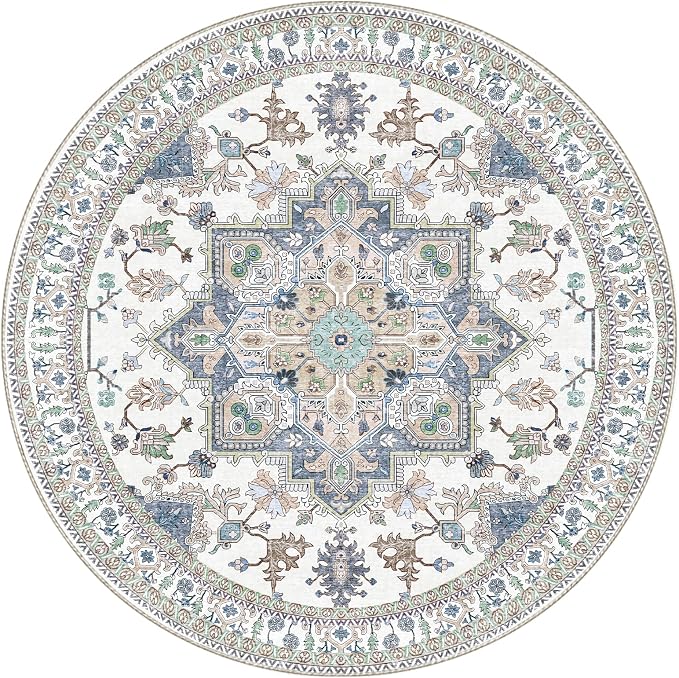 OPPODREAM Thin Round Rug 3ft, Washable Circle Rug 3ft - Image 9