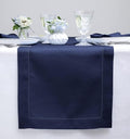 Solino Home Linen Navy Blue Table Runner 90 Inches Long by SolinoHome