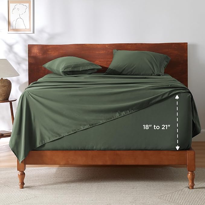 Bedsure Deep Pocket Queen Sheets Set - Image 8
