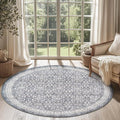 jinchan Round Rug 5ft Washable Circle Soft Rug by JINCHAN