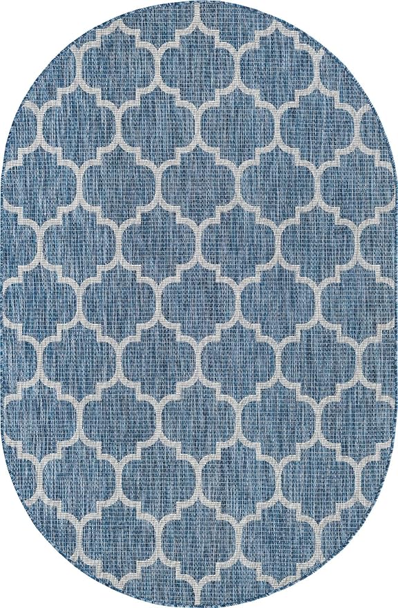 Unique Loom Trellis Collection Area Rug-Lattice Design, Moroccan Inspired - Image 3