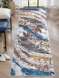 Ciicool 2x6 Washable Runner Rug, Modern Abstract Hallway Rugs Runner, Non-Slip by CIICOOLHomeDeco