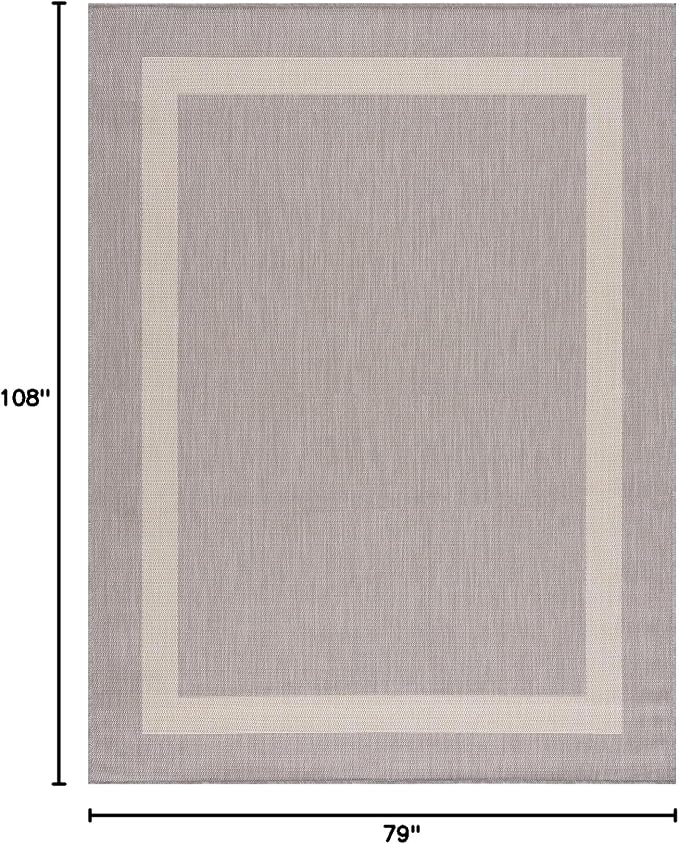 CAMILSON Outdoor Rug 6x9, Modern Outside Rugs - Image 2
