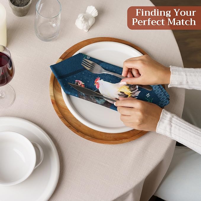 Maison d' Hermine Cloth Napkins Set of 4 100% Cotton Soft & Durable Everyday - Image 5