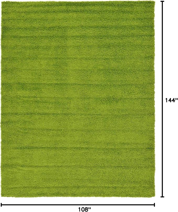 Unique Loom Solid Shag Collection Area Rug - Image 2