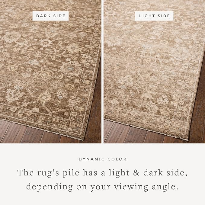 Loloi Chris Loves Julia Palma Collection PLM-09 Brown/Earth 3'-6" x 5'-6" - Image 4