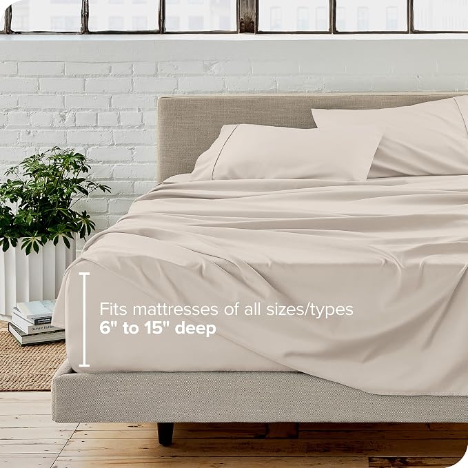 Bare Home Split Head Flex King Sheet Set - Image 6