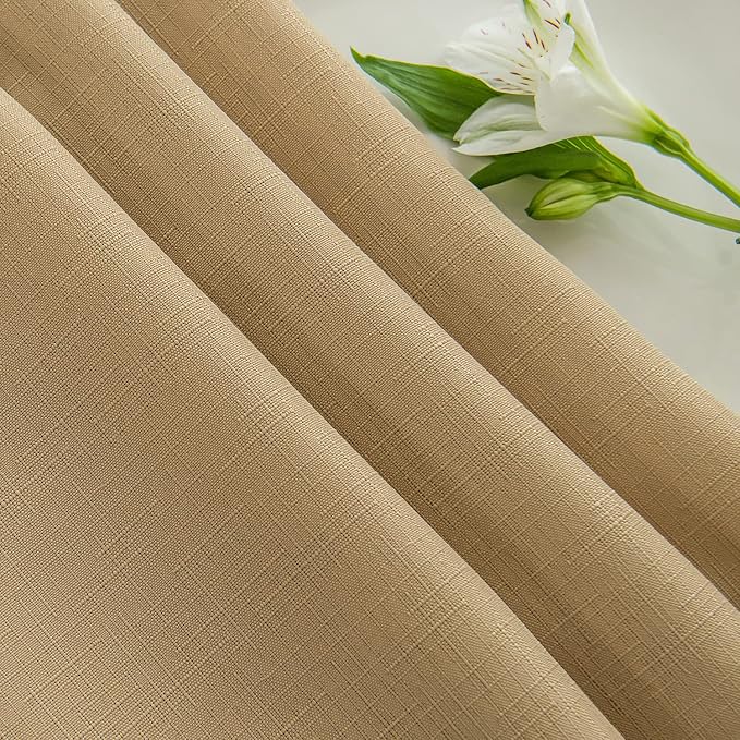 maxmill Rectangle Slubby Textured Tablecloth Waterproof Spillproof Wrinkle Free - Image 8