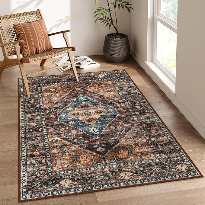 Lahome Washable Living Room Area Rug by Lahome