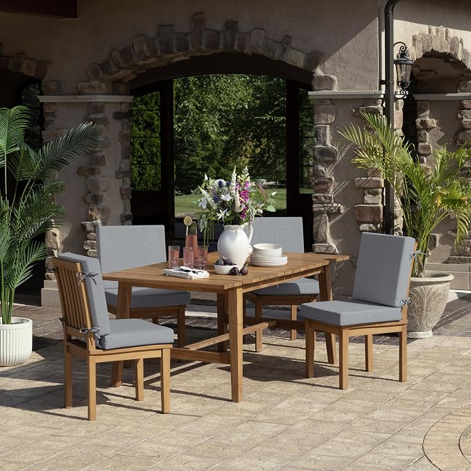 Arden Foam Outdoor Dining Chair Cushion, 20 x 20, Made - Image 6