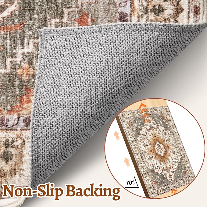Tangsoo 5x7 Area Rug Washable Rugs - Image 5