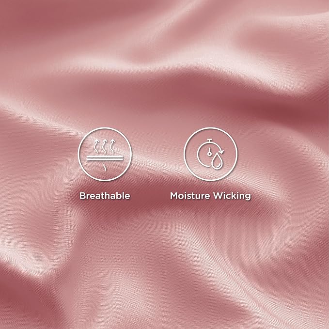 Bedsure California King Sheet Sets, Cooling Sheets, Rayon Derived from Bamboo - Image 4