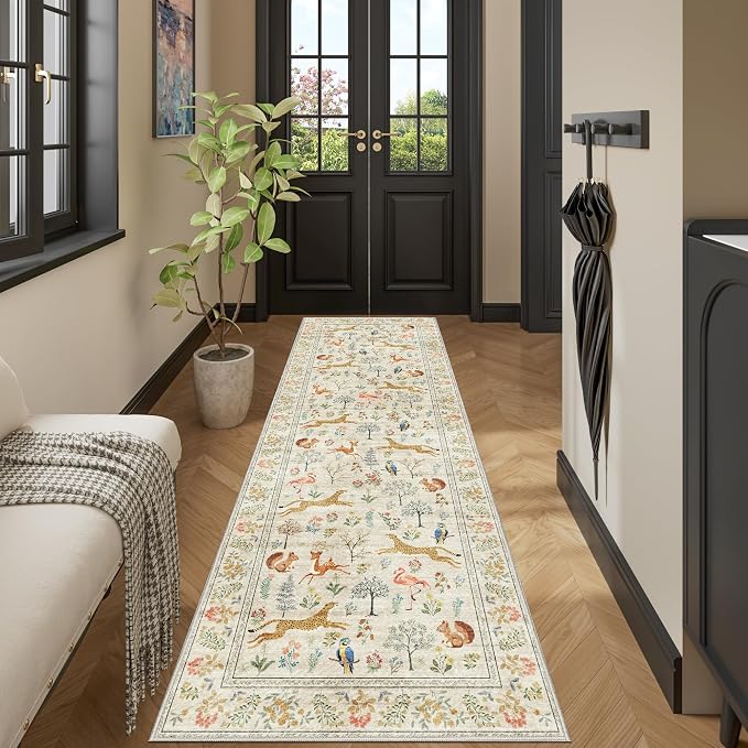 DUKINO 2x6 Rug for Hallway, Washable Kitchen Runner Rug - Image 5