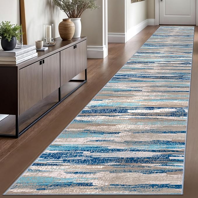 Modern Abstract Runner Rug 2.6x16 by lansny