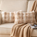 Pack of 2 Thick Plush Throw Pillow Covers Fluffy Wave Faux Fur Decorative by Joyouth